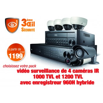 PACK Videosurveillance 1000TVL